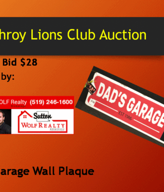 Dad's Garage Wall Plaque