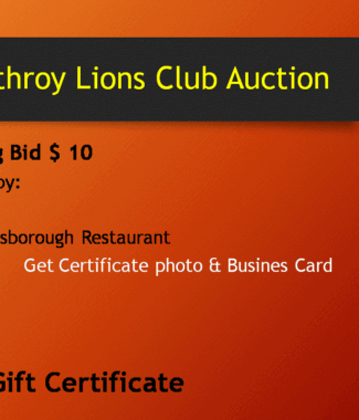 $20 Gift Certificate