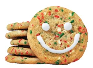 Lions Club all smiles as Tim Horton's holiday campaign partners up.... Smile cookies are back next week. From November 13th to the 19th, Tim Hortons is kicking off the holiday season with smiles and kindness with its first ever national Holiday Smile Cookie campaign, where 100% of proceeds are donated to local charities and community groups across Canada, including Tim Hortons Foundation Camps. Tim Hortons Foundation Camps, which since 1974 has supported over 315,000 youth at its seven Tims Camps. Locally, the Strathroy locations will be raising funds for Tim Horton's Camps and the Strathroy Lions Club.
